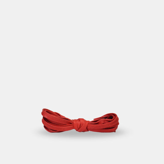 Cordones Algodón Encerado Plano - Rojo