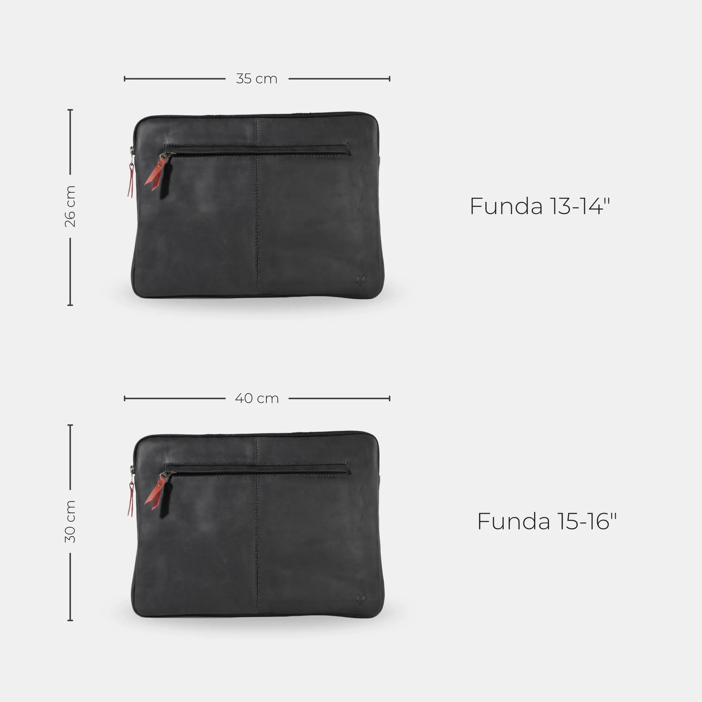 Funda Notebook Cuero Hudson - Negro