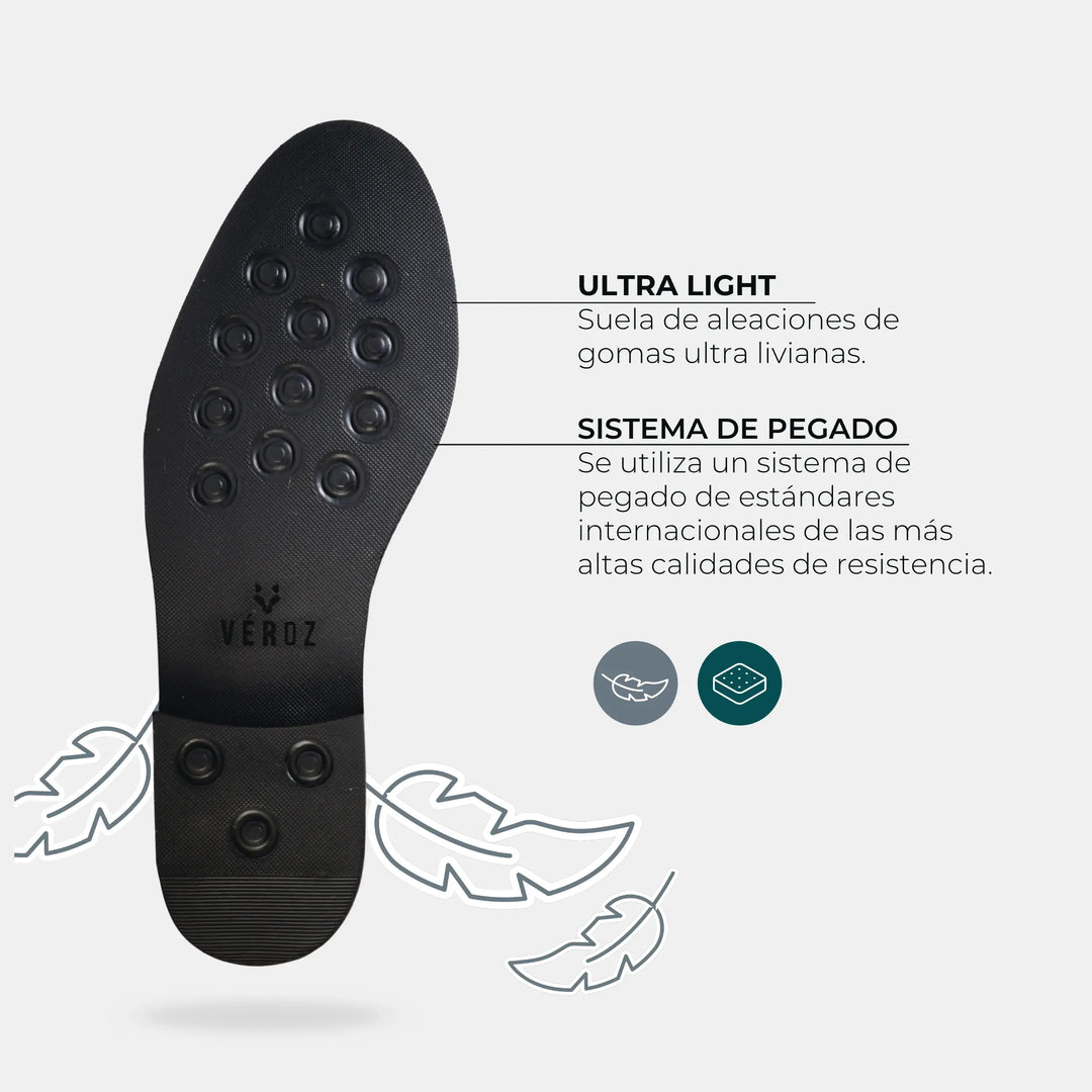 Zapato Cuero Hombre Golden Gate - Negro
