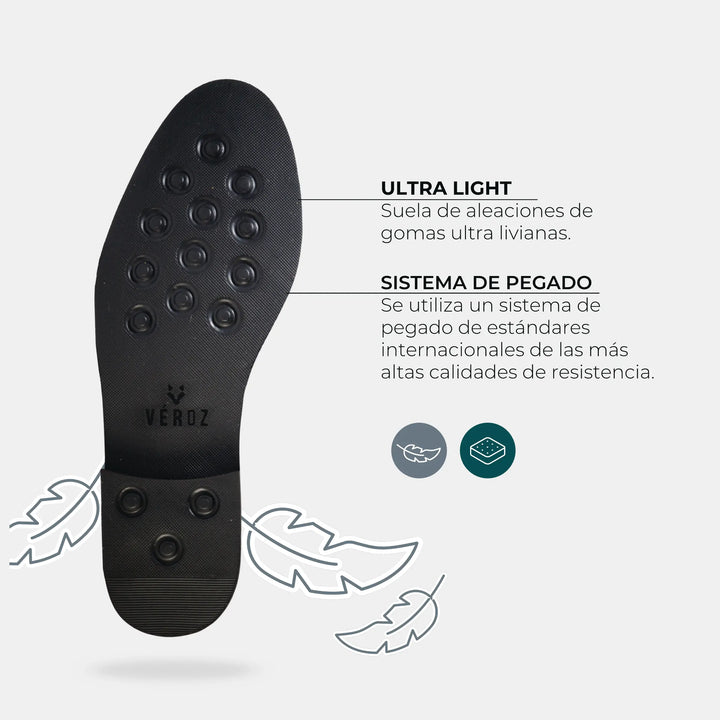 Zapato Cuero Hombre Golden Gate - Negro