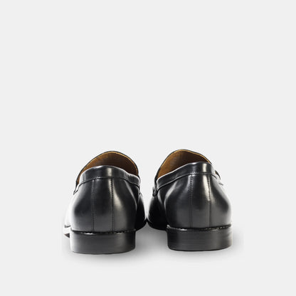 Mocasin Cuero Hombre Mazzini - Negro