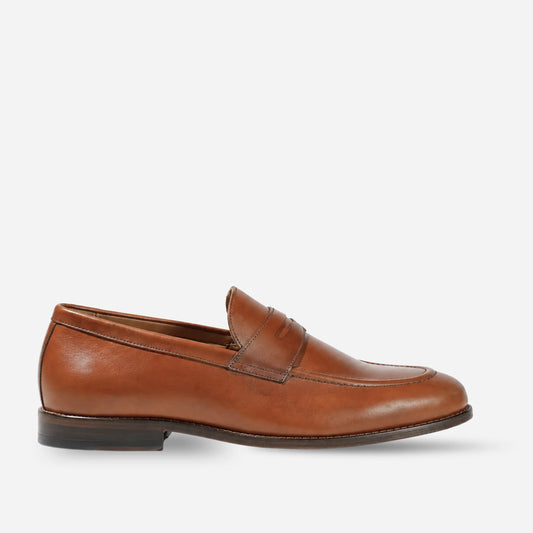 Mocasin Cuero Hombre Mazzini - Whisky