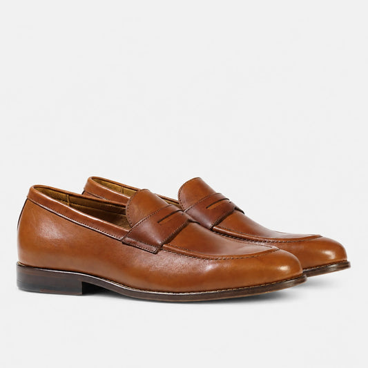 Mocasin Cuero Hombre Mazzini - Whisky
