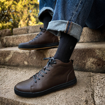 Zapatilla Mid Cuero Hombre Rialto Mid - Chocolate