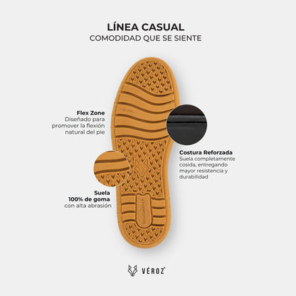 Zapatilla Mid Cuero Hombre Rialto Mid - Chocolate