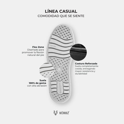 Zapatilla Mid Cuero Hombre Rialto Mid - Negro