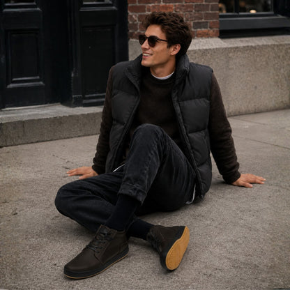 Zapatilla Mid Cuero Hombre Russky Mid - Chocolate