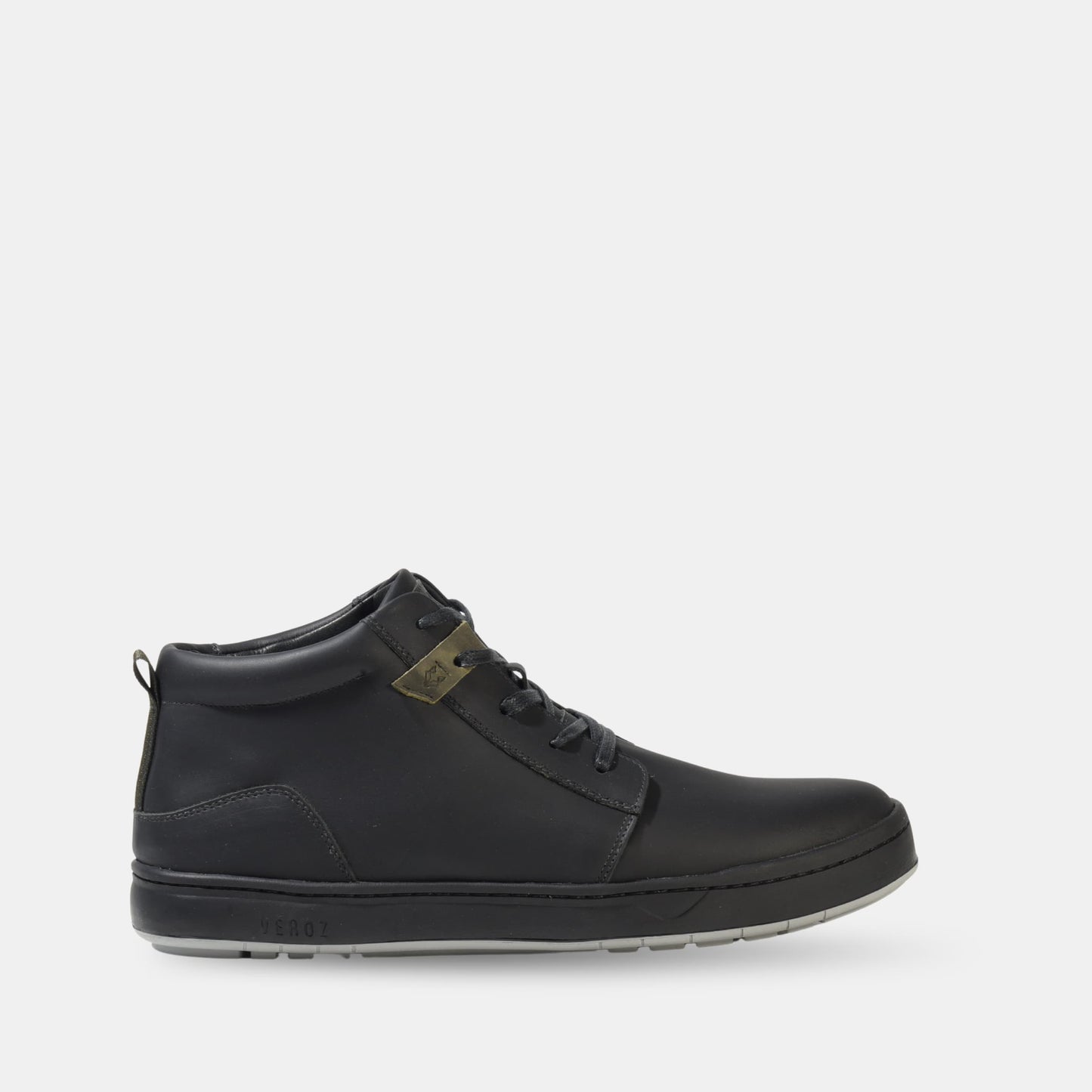 Zapatilla Mid Cuero Hombre Russky Mid - Negro