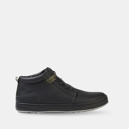 Zapatilla Mid Cuero Hombre Russky Mid - Negro