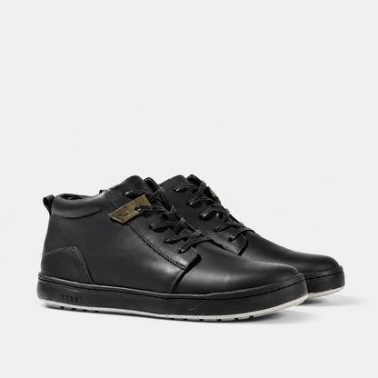 Zapatilla Mid Cuero Hombre Russky Mid - Negro