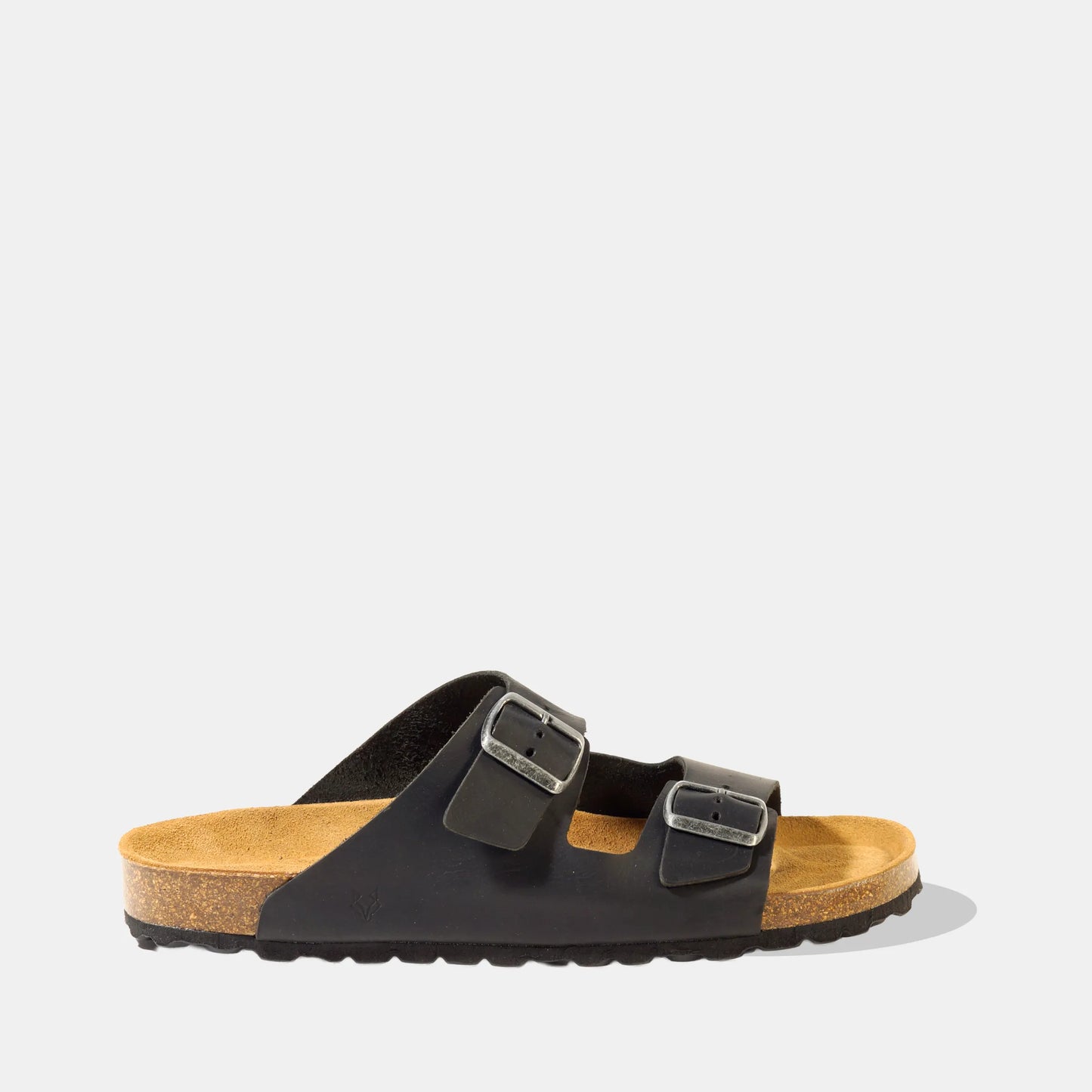 Sandalia Cuero Hombre Neuf - Negro