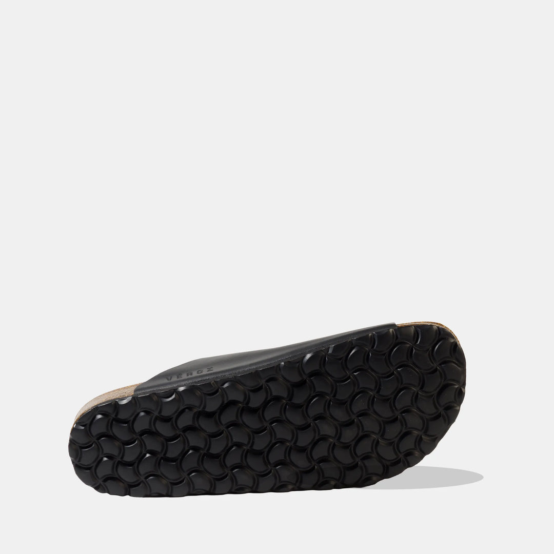 Sandalia Cuero Hombre Neuf - Negro