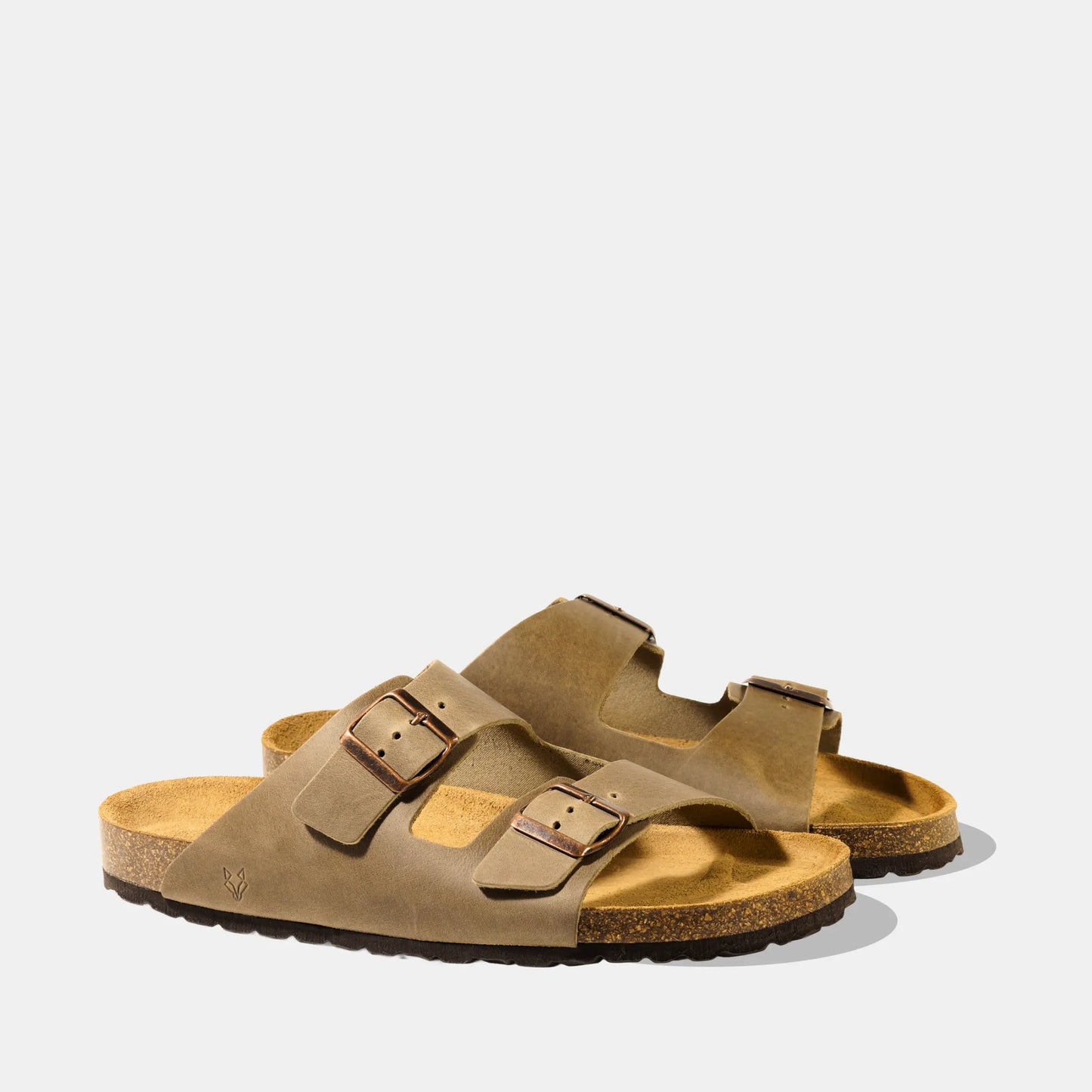 Sandalia Cuero Hombre Neuf - Taupe