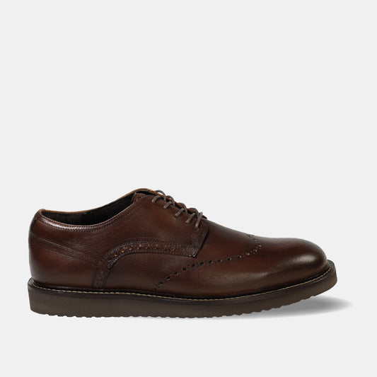 Zapato Cuero Hombre Scalzi - Cafe