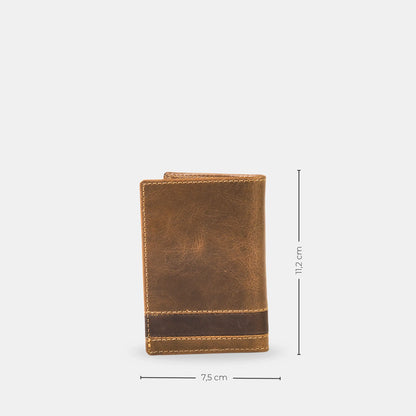 Tarjetero Cuero Nilo - Tabaco