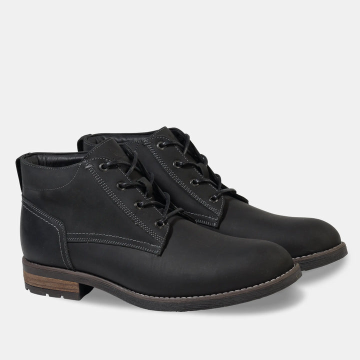 Botin Mid Cuero Hombre Torri - Negro