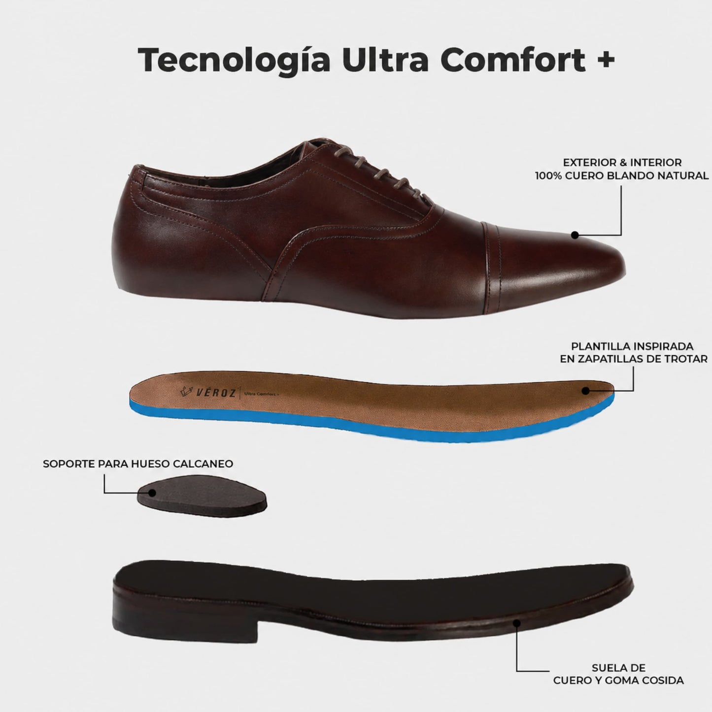 Zapato Cuero Hombre Vittorio - Vino