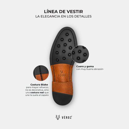 Zapato Cuero Hombre Vittorio - Vino