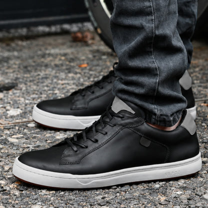 Zapatilla Cuero Hombre Vecchio - Negro