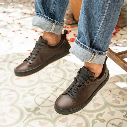 Zapatilla Cuero Hombre Rialto - Chocolate