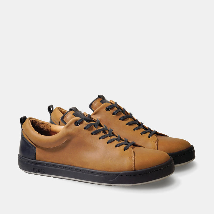 Zapatilla Cuero Hombre Rialto - Tabaco