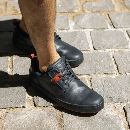 Zapatilla Cuero Hombre Russky - Negro