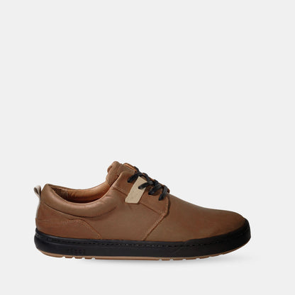 Zapatilla Cuero Hombre Russky - Tabaco