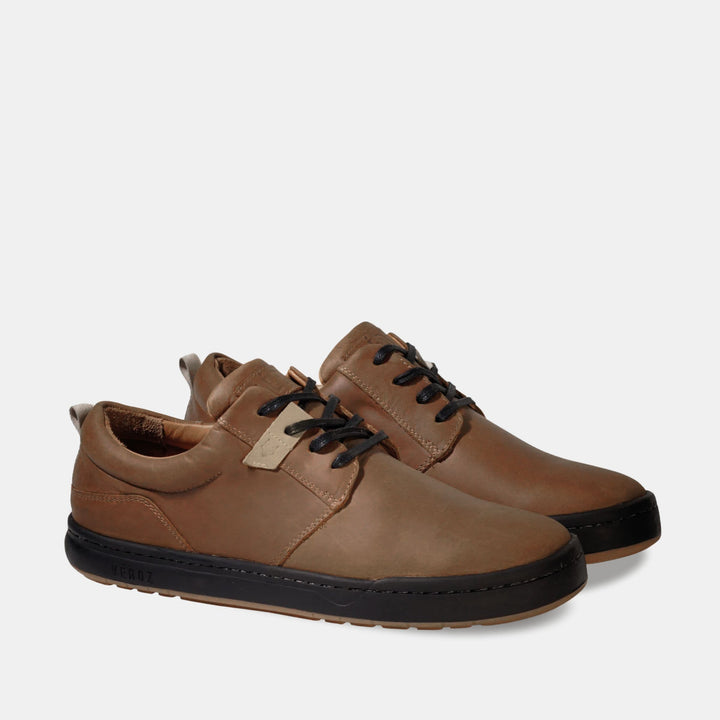 Zapatilla Cuero Hombre Russky - Tabaco