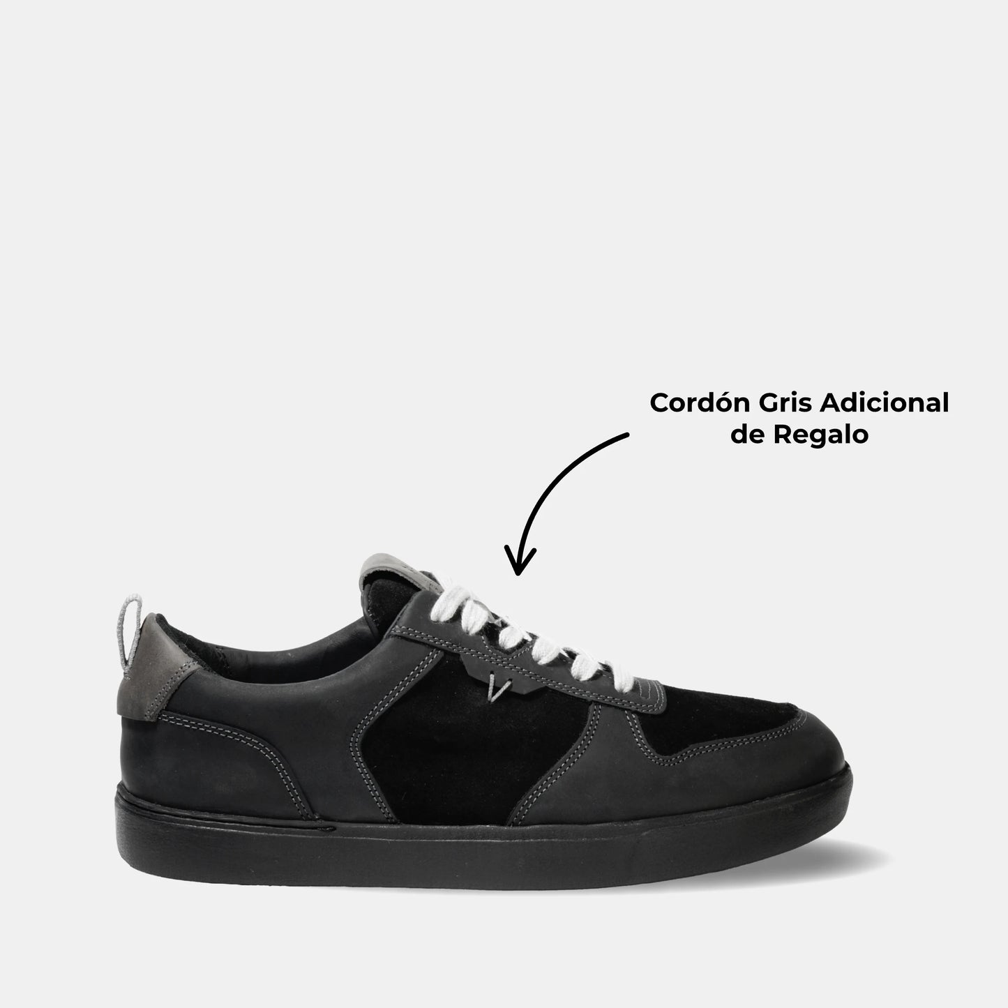 Zapatilla Cuero Hombre Trend Light - Negro