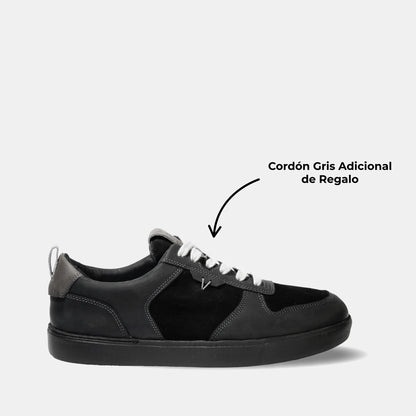 Zapatilla Cuero Hombre Trend Light - Negro