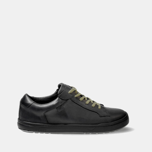 Zapatilla Cuero Hombre Vecchio - Negro/Verde