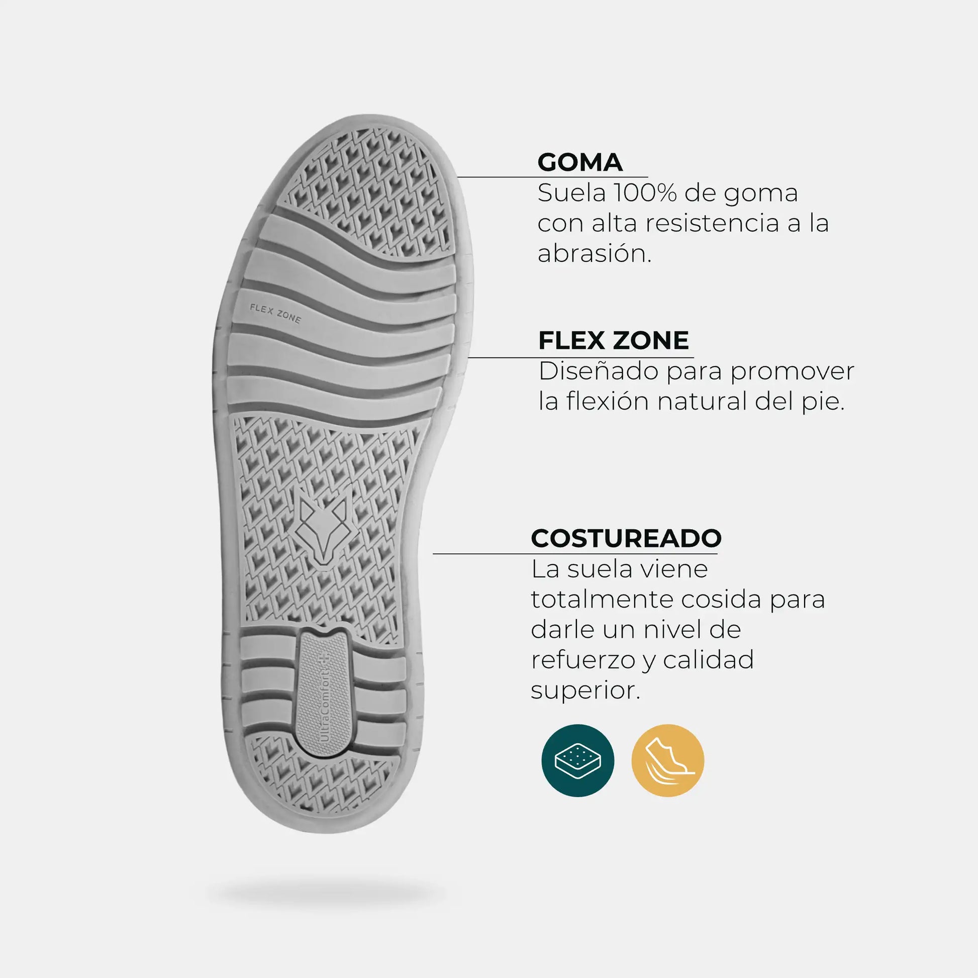 Zapatilla Cuero Hombre Vecchio - Negro/Verde