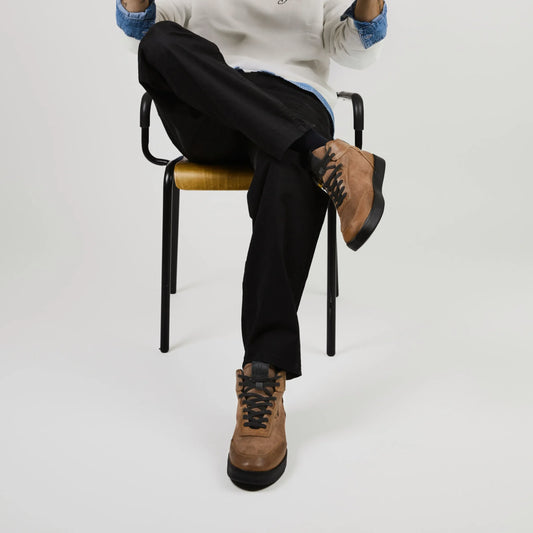 Zapatilla Mid Cuero Hombre Trend Mid Light - Tabaco