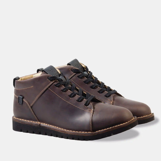Zapato Mid Cuero Hombre Milenio Mid Light - Chocolate