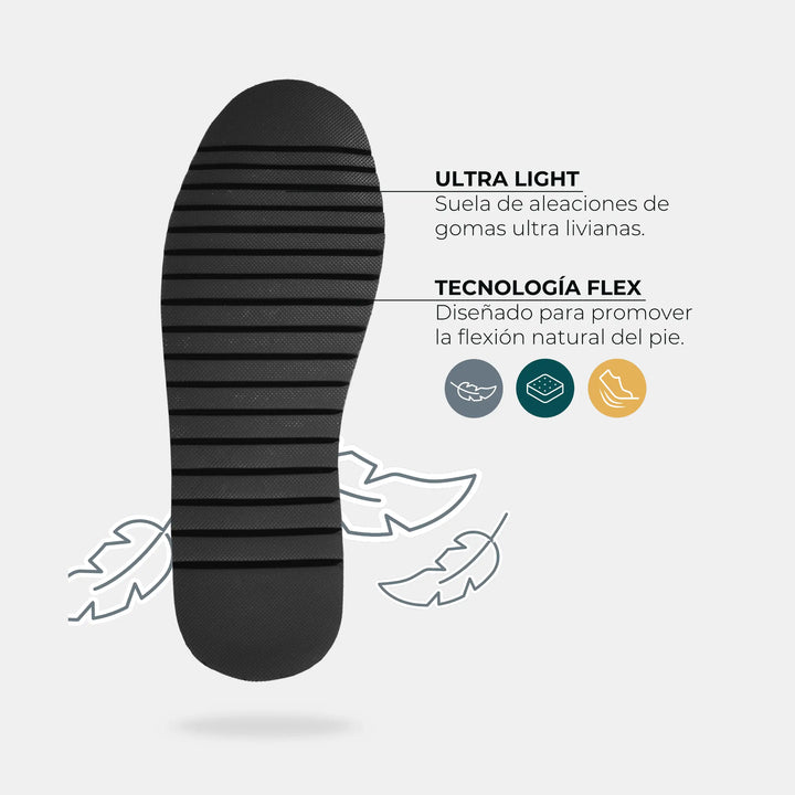 Zapato Mid Cuero Hombre Milenio Mid Light - Chocolate