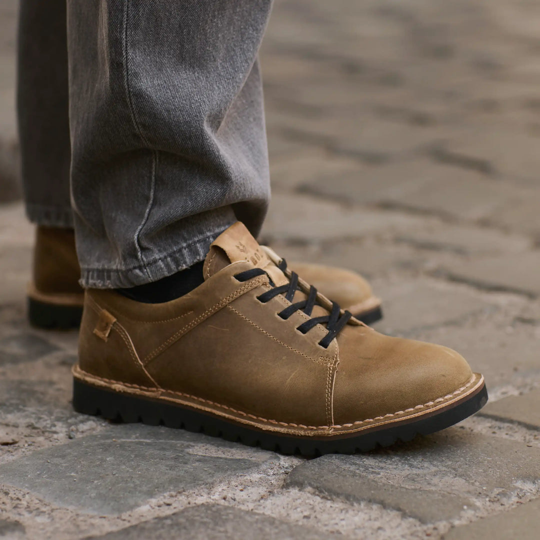 Zapato Cuero Hombre Milenio - Verde