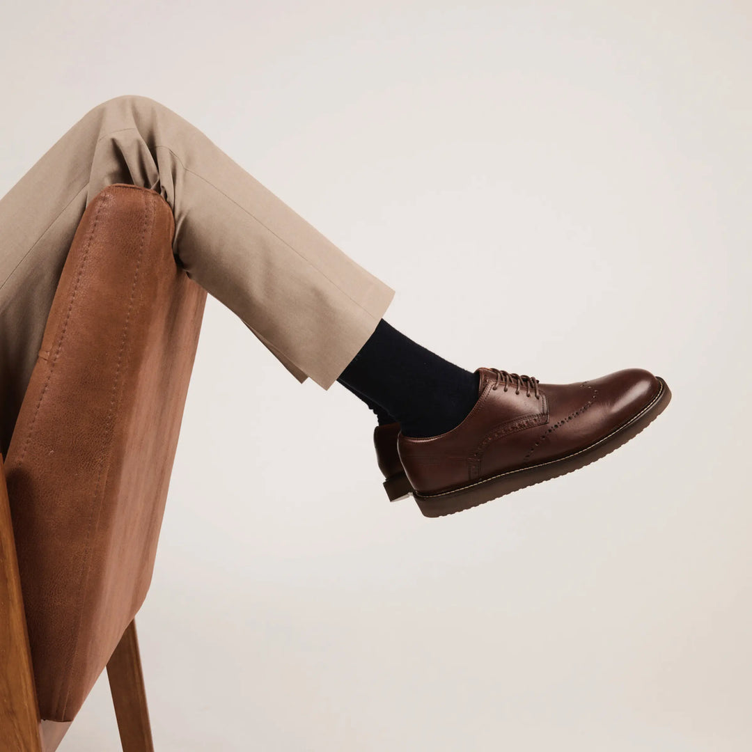 Zapato Cuero Hombre Scalzi - Cafe