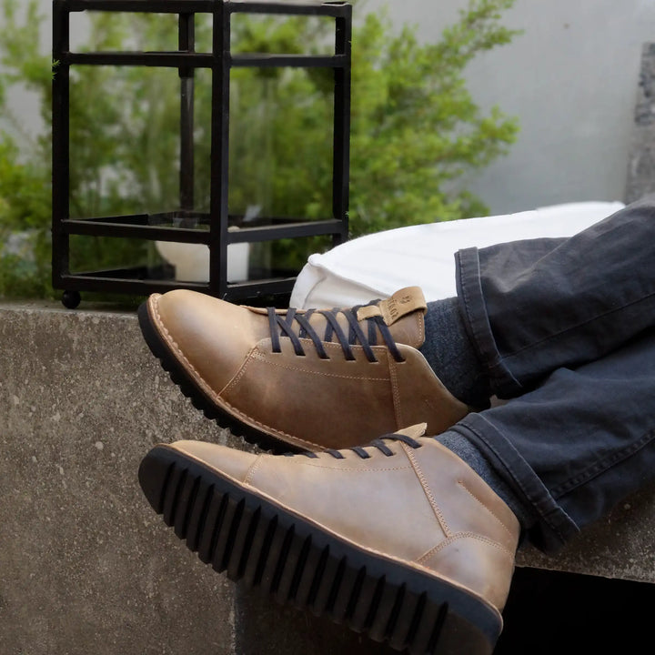 Zapato Mid Cuero Hombre Milenio Mid - Tabaco