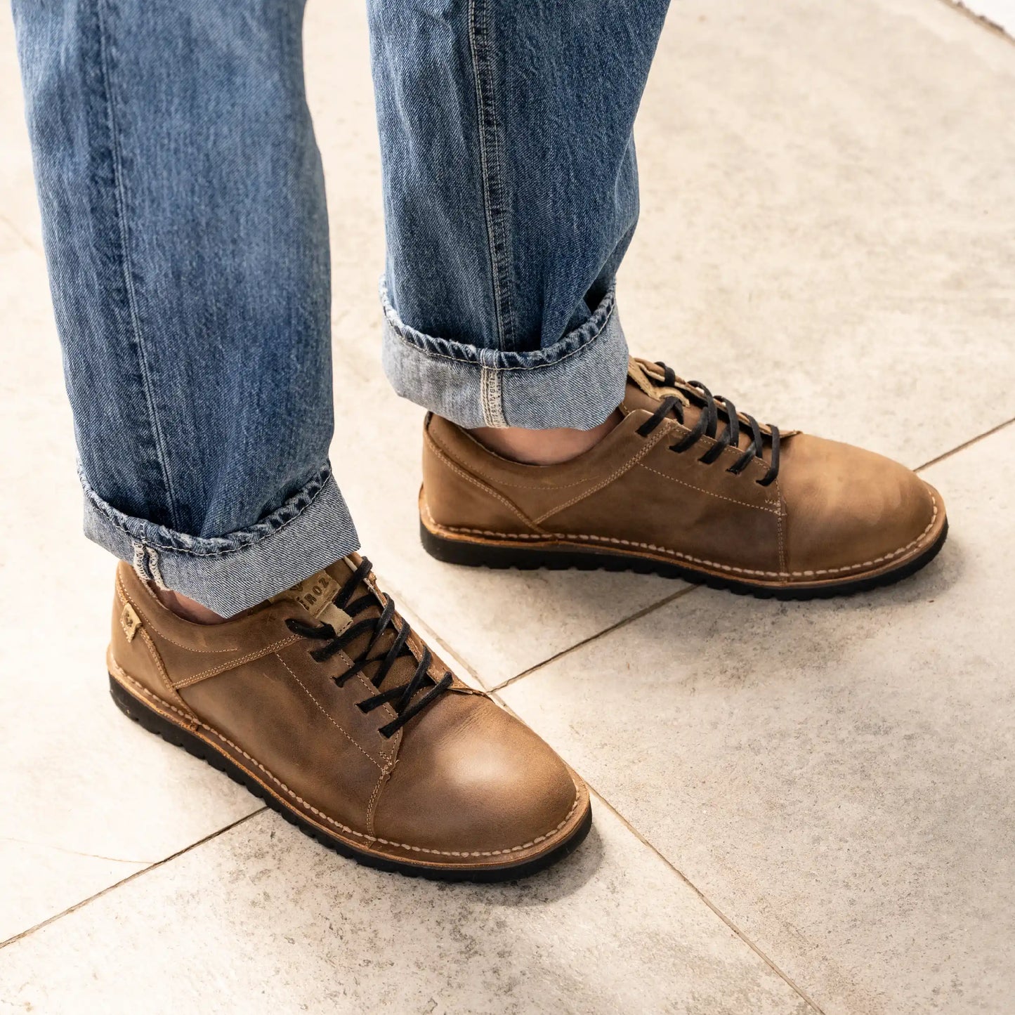 Zapato Cuero Hombre Milenio Light - Tabaco