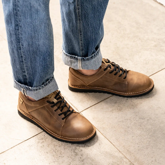 Zapato Cuero Hombre Milenio Light - Tabaco