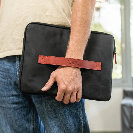 Funda Notebook Cuero Hudson - Negro