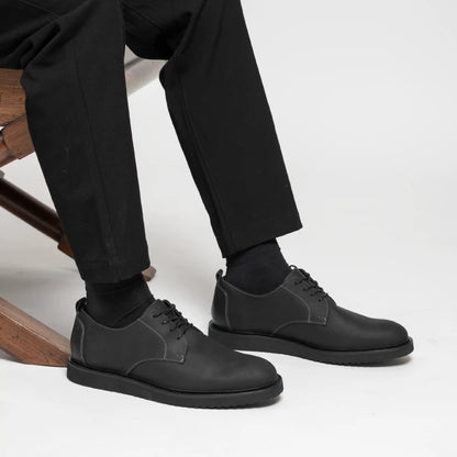 Zapato Cuero Hombre Cau Vang Light - Negro