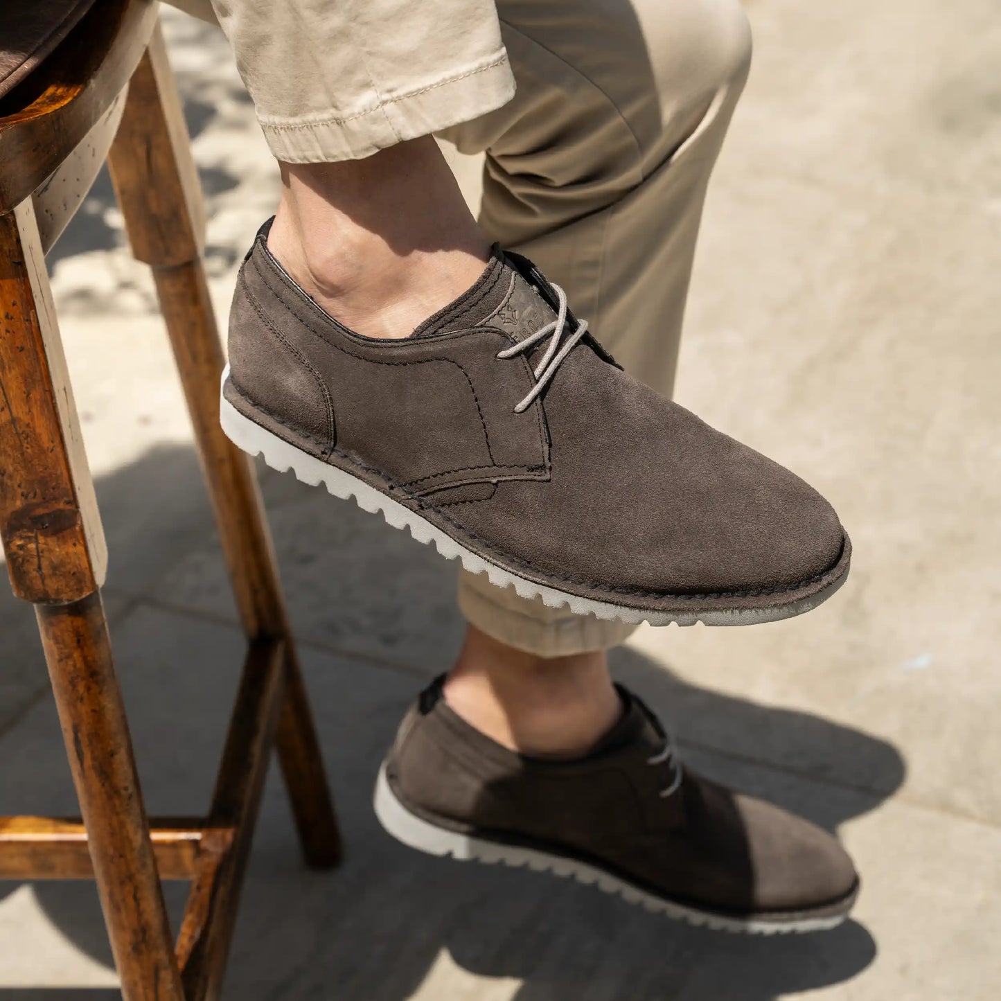 Zapato Cuero Gamuza Hombre Harbour Light - Marengo